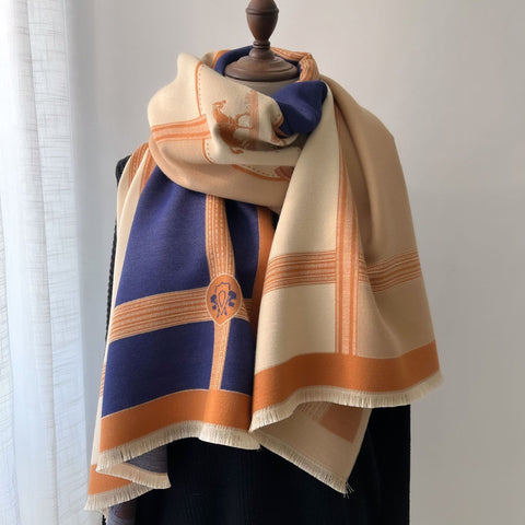 Colorblock Cashmere Scarf