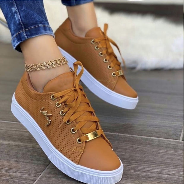 Sneakers Breathable Lace-up Shoes