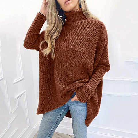 Medium Length Loose Pullover Sweater