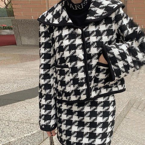 Timeless Houndstooth Suit