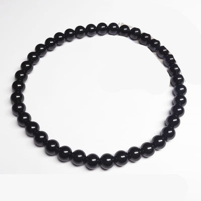 Natural Crystal Black Tourmaline Anklet