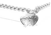 Metal Heart Choker Necklace