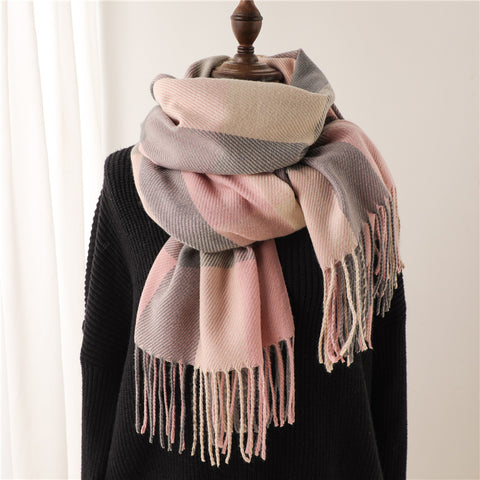 Thickened Warm Plaid Scarves