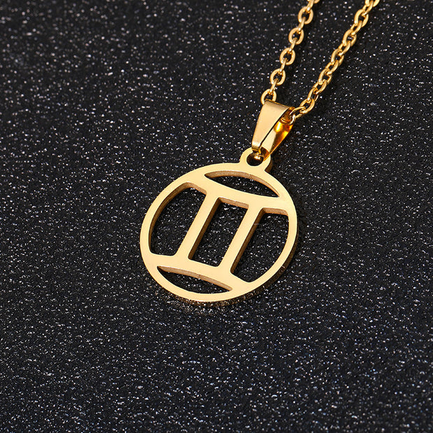 12 Horoscope Pendant Necklace