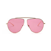 A1166 Polygonal Metal Frame Sunglasses