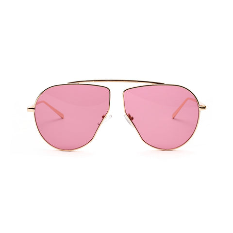 A1166 Polygonal Metal Frame Sunglasses