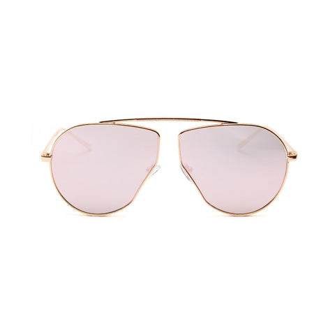 A1166 Polygonal Metal Frame Sunglasses