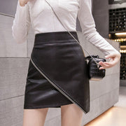 Classic Leather Midi Skirt