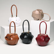 Leather handbags Fashion Dumplings Handbag