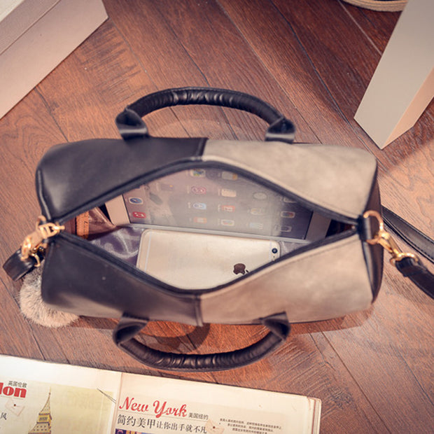 Stitching ladies handbag