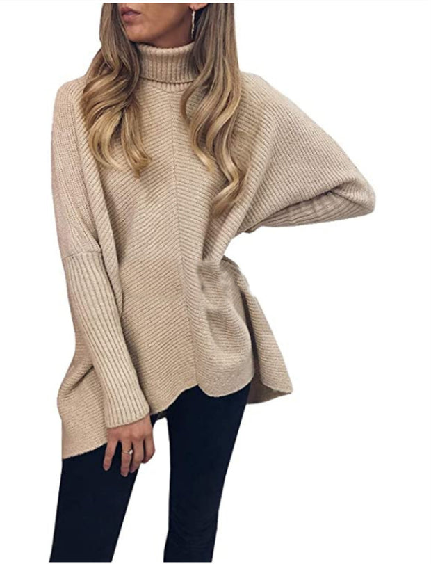 Medium Length Loose Pullover Sweater