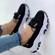 Lace-up Sneakers - Running Walking Sports Chunky Shoes