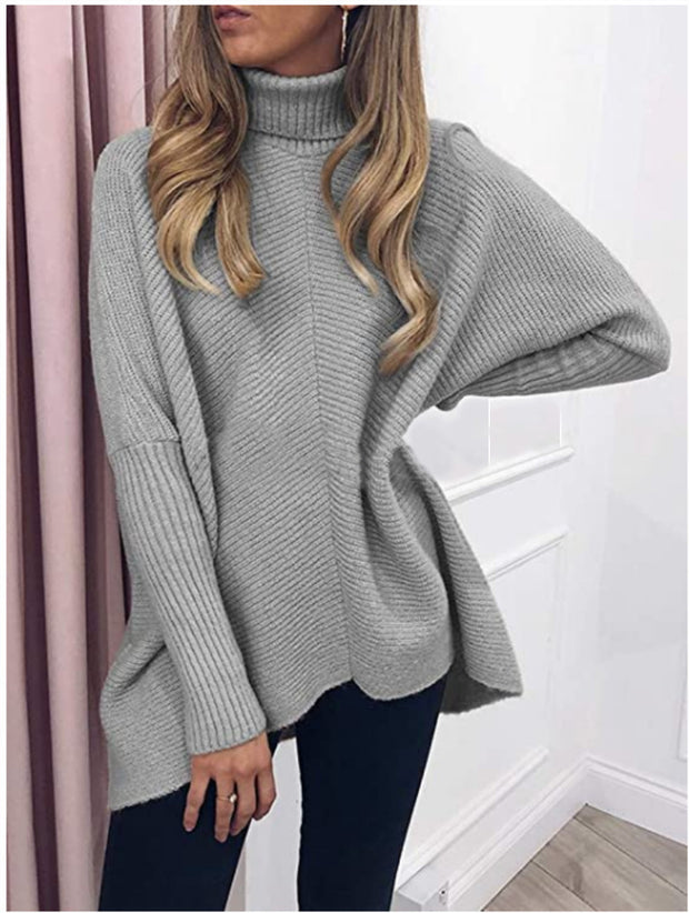 Medium Length Loose Pullover Sweater