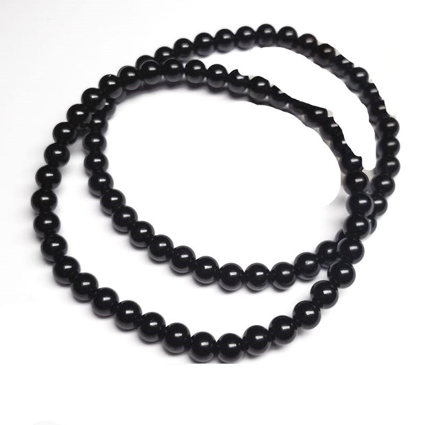 Natural Crystal Black Tourmaline Anklet