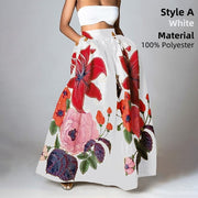 Bottoms Skirt Floral Holiday Long Maxi