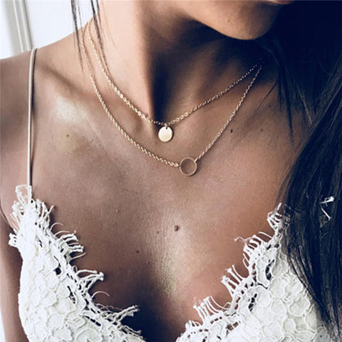 Simple Sequined Choker Necklace