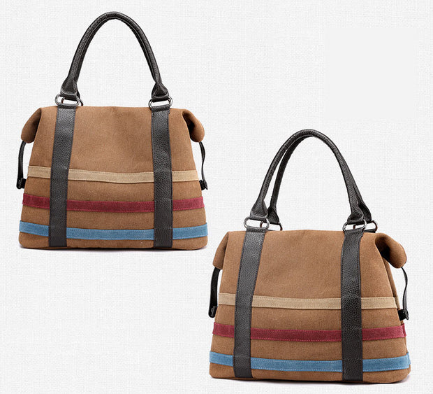 Canvas Luxury Boston Bag