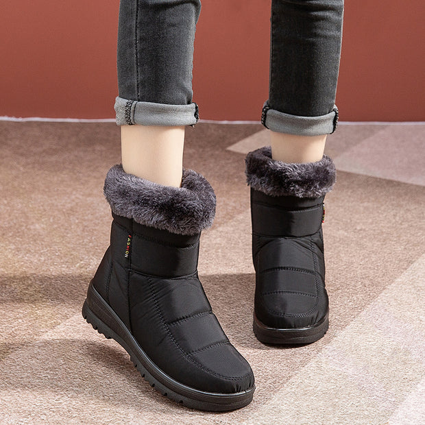 Winter Snow Boots Winter Warm Shoes  Low Heel Boots