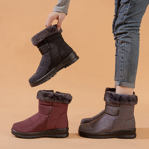 Winter Snow Boots Winter Warm Shoes  Low Heel Boots