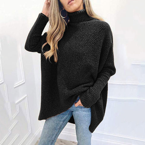 Medium Length Loose Pullover Sweater