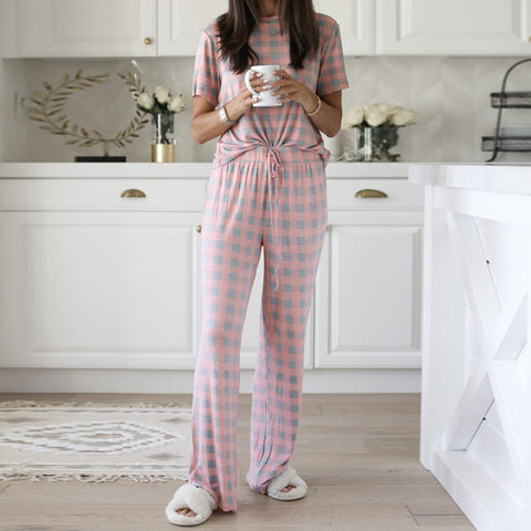 Printed Two-Piece Pajamas Suits