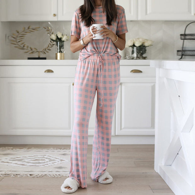 Printed Two-Piece Pajamas Suits