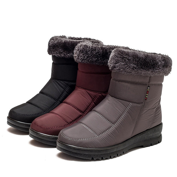 Winter Snow Boots Winter Warm Shoes  Low Heel Boots