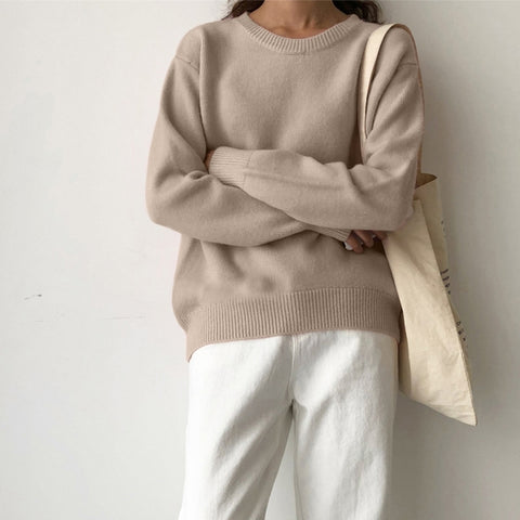 Wool Jumper Basic Korean Sweater